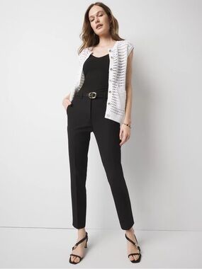 Classic Black Slim Ankle Pants